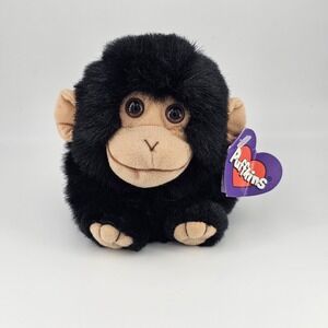 VINTAGE Swibco 1997 Puffkins Milo the Monkey Plush Toy w/‎ TAG Stuffed Animal